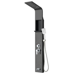 Newarc Domino Metalik Gri Duş Paneli - 440971G