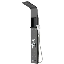 Newarc Domino Metalik Gri Duş Paneli - 440971G Hemen Al