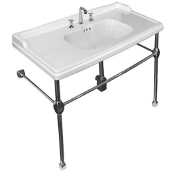 Newarc Elite 100 Cm Krom Ayaklı Lavabo - ELT.A100