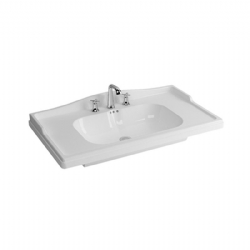 Newarc Elite 100x46 cm Üç Delikli Etajerli Lavabo