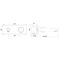 Newarc Milan Metalik Gri Ankastre Lavabo Bataryası - 848571G Hemen Al