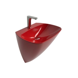 Newarc Mono Parlak Kırmızı 49,5X46X62 cm Monoblok Lavabo