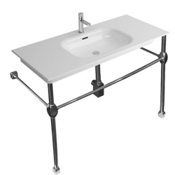Newarc Natural 100 Cm Krom Ayaklı Lavabo - NAT.A100