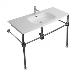 Newarc Natural 80 Cm Krom Ayaklı Lavabo - NAT.A080