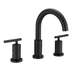Newarc Newart Siyah 3 Delikli Lavabo Bataryası - 150561B