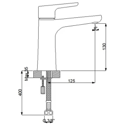 Newarc Newart Siyah Lavabo Bataryası - 150521NB Hemen Al