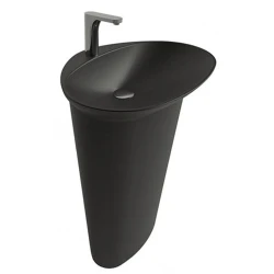Newarc Stella Mat Siyah Monoblok Lavabo - STE.L.085MB Hemen Al