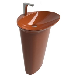 Newarc Stella Parlak Turuncu Monoblok Lavabo - STE.L.085O