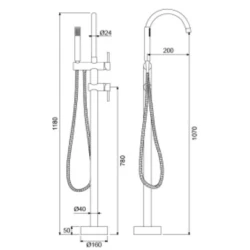 Newarc Step Altın Yerden Banyo Bataryası - 900516G Hemen Al