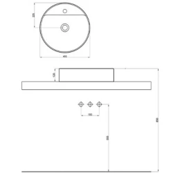 Newarc Zunih 45X12 Cm Lavabo - 5017 Hemen Al