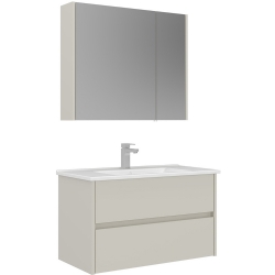 Orka Arno 85 Cm Parlak Kaşmir Banyo Dolabı Takımı - 5008785