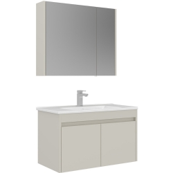 Orka Arno 85 Cm Parlak Kaşmir Banyo Dolabı Takımı - 5008788