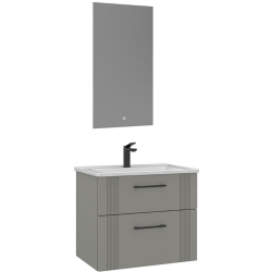 Orka Bari 65 Cm Mat Kaşmir Banyo Dolabı Takımı - 5006574