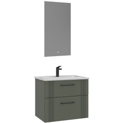 Orka Bari 65 Cm Mat Yeşil Banyo Dolabı Takımı - 5006573