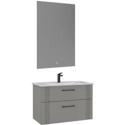 Orka Bari 85 Cm Mat Kaşmir Banyo Dolabı Takımı - 5006578