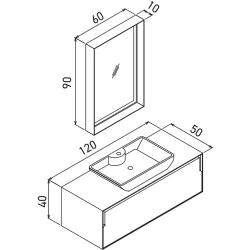 Orka Craft 120 Cm Meşe-Antrasit Banyo Dolabı Takımı - 5000146 Hemen Al