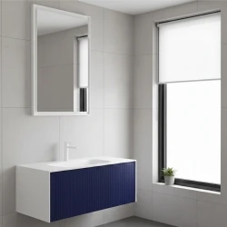 Orka Cube 120 Cm Mat Lacivert Banyo Dolabı Takımı Hemen Al