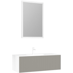 Orka Cube 120 Cm Mat Vizon Banyo Dolabı Takımı