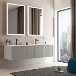 Orka Cube 160 Cm Mat Vizon Banyo Dolabı Takımı Hemen Al