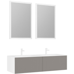 Orka Cube 160 Cm Mat Vizon Banyo Dolabı Takımı