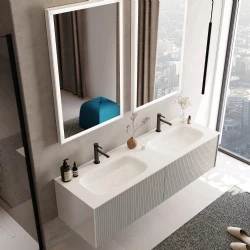 Orka Cube 160 Cm Mat Vizon Banyo Dolabı Takımı Hemen Al