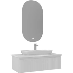 Orka Lentia 100 Cm Mat Beyaz Banyo Dolabı Takımı Hemen Al