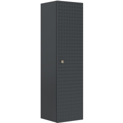 Orka Lipari 40 Cm Mat Antrasit Boy Dolabı (Altın Kulp)