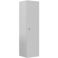 Orka Lipari 40 Cm Mat Beyaz Boy Dolabı (Altın Kulp)