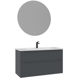 Orka Messina 100 Cm Mat Antrasit Banyo Dolabı Takımı - 5006664