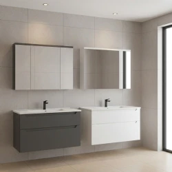 Orka Messina 100 Cm Mat Beyaz Banyo Dolabı Takımı - 5007144 Hemen Al