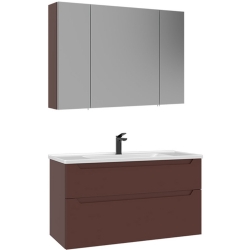 Orka Messina 100 Cm Mat Kırmızı Banyo Dolabı Takımı - 5007147