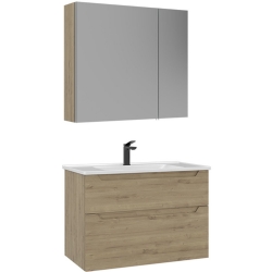 Orka Messina 85 Cm Meşe Banyo Dolabı Takımı - 5007142