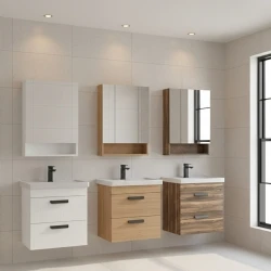 Orka Nova 60 Cm Beyaz Banyo Dolabı Takımı Hemen Al