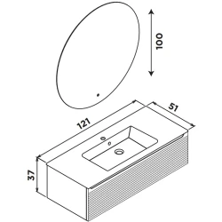 Orka Olbia 120 Cm Mat Beyaz Banyo Dolabı Takımı Hemen Al