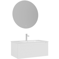 Orka Olbia 80 Cm Mat Beyaz Banyo Dolabı Takımı