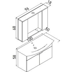 Orka Purus 100 Cm Antrasit Banyo Dolabı Takımı - 5007985 Hemen Al