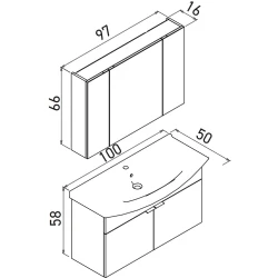 Orka Purus 100 Cm Antrasit Banyo Dolabı Takımı - 5008347 Hemen Al