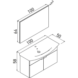 Orka Purus 100 Cm Budva Banyo Dolabı Takımı - 5008327 Hemen Al