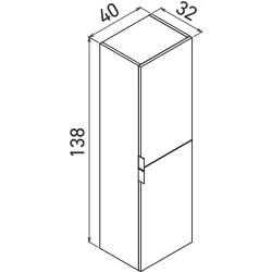 Orka Purus 40 Cm Budva Boy Dolabı Hemen Al