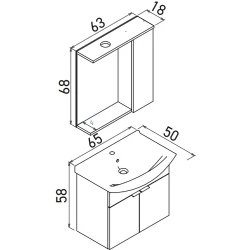 Orka Purus 65 Cm Antrasit Banyo Dolabı Takımı - 5007983 Hemen Al