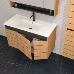 Orka Ricato 100 Cm Morgana Kiraz Banyo Dolabı Takımı Hemen Al