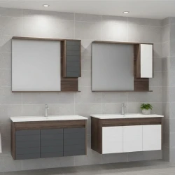 Orka Serra 100 Cm Antrasit-Navaro Banyo Dolabı Takımı Hemen Al