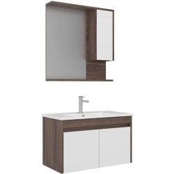 Orka Serra 85 Cm Beyaz-Navaro Banyo Dolabı Takımı