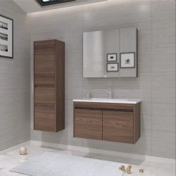Orka Side 85 Cm Kapaklı Navaro Banyo Dolabı Takımı Hemen Al