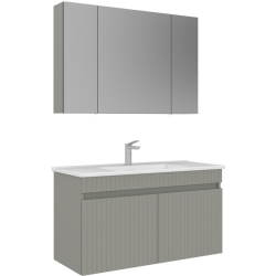 Orka Tivoli 100 Cm Mat Kaşmir Banyo Dolabı Takımı