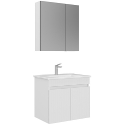 Orka Tivoli 65 Cm Mat Beyaz Banyo Dolabı Takımı