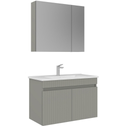 Orka Tivoli 85 Cm Mat Kaşmir Banyo Dolabı Takımı