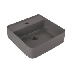 Kale Smartedge 45X45 Cm Mat Antrasit Kare Lavabo Hemen Al