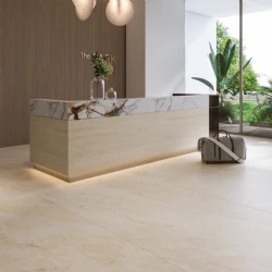 T-One Earth Travertine Ivory 12 mm Mat Porselen Tezgah 162x323 Hemen Al