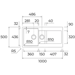 Teka Clivo 60 B-TQ Plus Siyah Granit Eviye Hemen Al